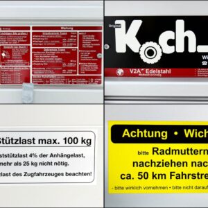 Koch-Anhänger 125x250cm 1200kg-Typ 4.12 Hobby-Angebot-Neu – Bild 16