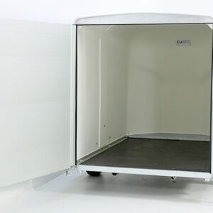 Debon Kofferanhänger Cargo 1300 Vollpoly 150x290cm H:160cm, Tür, grau-Neu – Bild 4