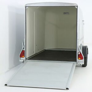 Debon Kofferanhänger Cargo 1300 Vollpoly 150x290cm H:160cm, Tür, grau-Neu – Bild 5