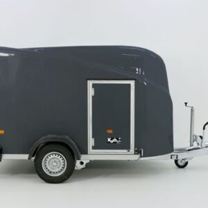 Debon Kofferanhänger Cargo 1300 Vollpoly 150x290cm H:160cm, Tür, grau-Neu – Bild 6