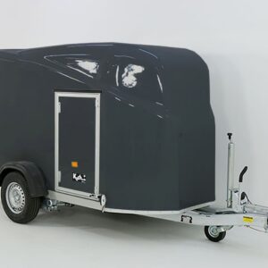 Debon Kofferanhänger Cargo 1300 Vollpoly 150x290cm H:160cm, Tür, grau-Neu – Bild 7