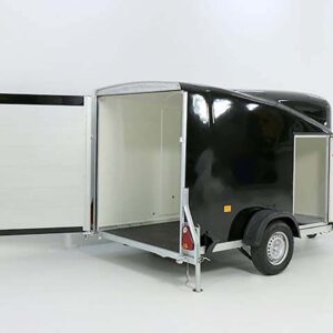 Debon Kofferanhänger Cargo 1300 Vollpoly 150x290cm H:160cm, Tür, schwarz-Neu – Bild 2