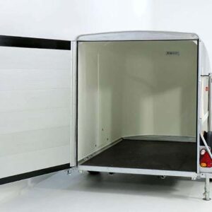 Debon Kofferanhänger Cargo 1300 Vollpoly 150x290cm H:160cm, Tür, schwarz-Neu – Bild 3