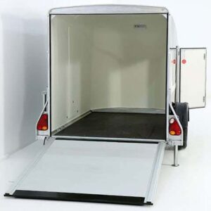Debon Kofferanhänger Cargo 1300 Vollpoly 150x290cm H:160cm, Tür, schwarz-Neu – Bild 4