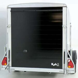 Debon Kofferanhänger Cargo 1300 Vollpoly 150x290cm H:160cm, Tür, schwarz-Neu – Bild 5