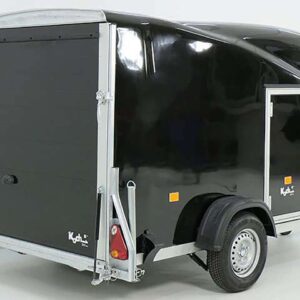 Debon Kofferanhänger Cargo 1300 Vollpoly 150x290cm H:160cm, Tür, schwarz-Neu – Bild 6