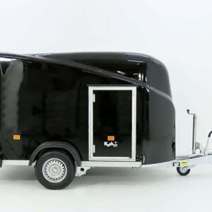 Debon Kofferanhänger Cargo 1300 Vollpoly 150x290cm H:160cm, Tür, schwarz-Neu – Bild 7