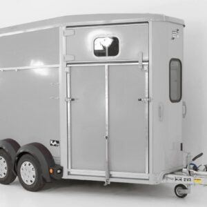 Ifor Williams Pferdeanhänger HB511-Heckklappen-Türkombination-silber-Neu – Bild 3
