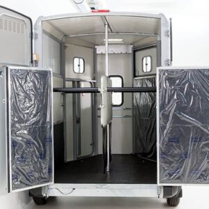 Ifor Williams Pferdeanhänger HB511-Heckklappen-Türkombination-silber-Neu – Bild 12