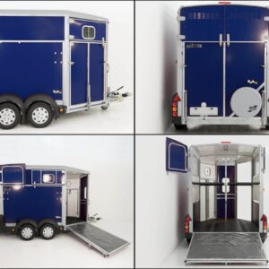 Ifor Williams Pferdeanhänger HB511-blau-Frontausstieg-Neu – Bild 12
