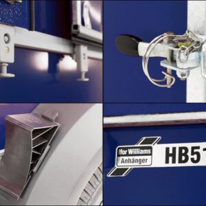 Ifor Williams Pferdeanhänger HB511-blau-Frontausstieg-Neu – Bild 14