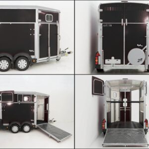 Ifor Williams Pferdeanhänger HB511-schwarz-Frontausstieg-Neu – Bild 12