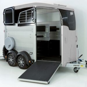 Ifor Williams Pferdeanhänger HBX 511-Frontausstieg-neues Modell-silber-Neu – Bild 1