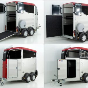 Ifor Williams Pferdeanhänger HBX 403-Frontausstieg-neues Modell-rot-Neu – Bild 13