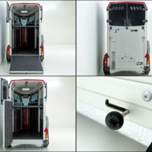 Ifor Williams Pferdeanhänger HBX 403-Frontausstieg-neues Modell-rot-Neu – Bild 14
