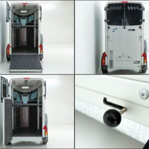 Ifor Williams Pferdeanhänger HBX 403-Frontausstieg-neues Modell-silber-Neu – Bild 14