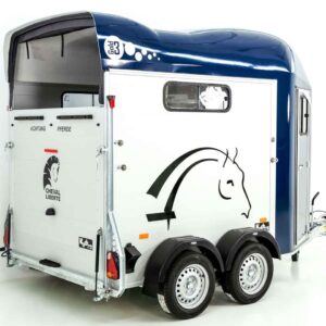 Cheval Liberte Pferdeanhänger GOLD 3, Premium, Pullman 2, Sattelkammer, blau-Neu – Bild 3