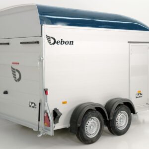 Debon Kofferanhänger C500 164x300cm H:200cm 2,0t, Alu, Polybug, Tür, blau-Neu – Bild 3