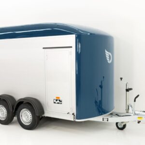 Debon Kofferanhänger C500 164x300cm H:200cm 2,0t, Alu, Polybug, Tür, blau-Neu – Bild 5