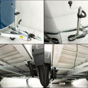 Debon Kofferanhänger C500 164x300cm H:200cm 2,0t, Alu, Polybug, Tür, blau-Neu – Bild 15