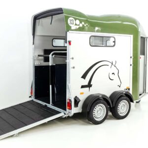 Cheval Liberte Pferdeanhänger GOLD 3, Pullman 2, Sattelkammer, olivgrün-Neu – Bild 4