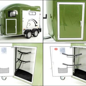 Cheval Liberte Pferdeanhänger GOLD 3, Pullman 2, Sattelkammer, olivgrün-Neu – Bild 10