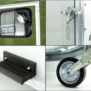 Cheval Liberte Pferdeanhänger GOLD 3, Pullman 2, Sattelkammer, olivgrün-Neu – Bild 17