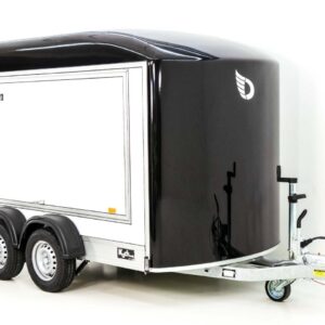 Debon Kofferanhänger C500 Sandwich 164x300cm H:200cm 2,0t-Alu-Polybug-Tür-schwarz-Neu – Bild 3