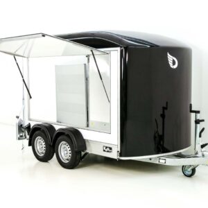 Debon Kofferanhänger C500 Sandwich 164x300cm H:200cm 2,0t-Alu-Polybug-Tür-schwarz-Neu – Bild 4
