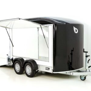 Debon Kofferanhänger C500 Sandwich 164x300cm H:200cm 2,0t-Alu-Polybug-Tür-schwarz-Neu – Bild 7