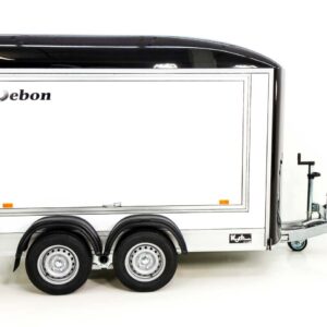 Debon Kofferanhänger C500 Sandwich 164x300cm H:200cm 2,0t-Alu-Polybug-Tür-schwarz-Neu – Bild 8