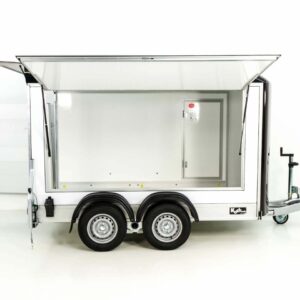 Debon Kofferanhänger C500 Sandwich 164x300cm H:200cm 2,0t-Alu-Polybug-Tür-schwarz-Neu – Bild 9