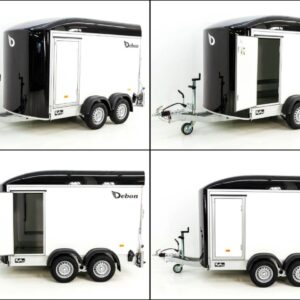 Debon Kofferanhänger C500 Sandwich 164x300cm H:200cm 2,0t-Alu-Polybug-Tür-schwarz-Neu – Bild 10