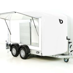 Debon Kofferanhänger C500 Sandwich 164x300cm H:200cm 2,0t-Alu-Polybug-Tür-weiß-Neu – Bild 4