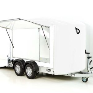 Debon Kofferanhänger C500 Sandwich 164x300cm H:200cm 2,0t-Alu-Polybug-Tür-weiß-Neu – Bild 7