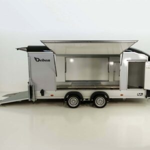 Debon Kofferanhänger Roadster C1000 200x500x200cm 3,5t schwarz - E-Winde -Erhöhungsrampen-Neu – Bild 5