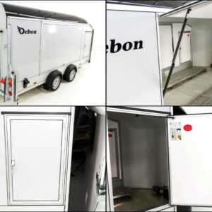 Debon Kofferanhänger Roadster C1000 200x500x200cm 3,5t schwarz - E-Winde -Erhöhungsrampen-Neu – Bild 10