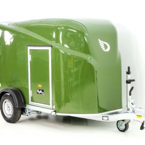 Debon Kofferanhänger Cargo 1300 Vollpoly 150x290cm H:160cm, Tür, olivgrün-Neu – Bild 3
