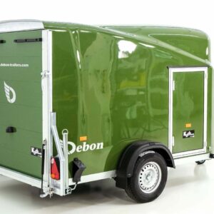 Debon Kofferanhänger Cargo 1300 Vollpoly 150x290cm H:160cm, Tür, olivgrün-Neu – Bild 4