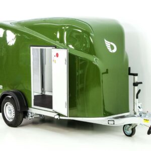 Debon Kofferanhänger Cargo 1300 Vollpoly 150x290cm H:160cm, Tür, olivgrün-Neu – Bild 7