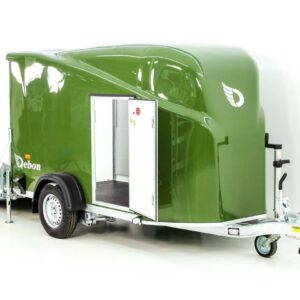 Debon Kofferanhänger Cargo 1300 Vollpoly 150x290cm H:160cm, Tür, olivgrün-Neu – Bild 8