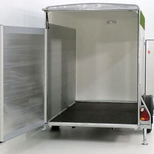 Debon Kofferanhänger C300 148x295cm H:190cm 1,3t Alu, Polybug, Tür, olivgrün-Neu – Bild 5