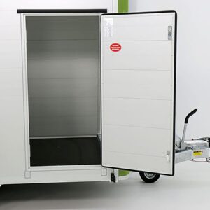 Debon Kofferanhänger C300 148x295cm H:190cm 1,3t Alu, Polybug, Tür, olivgrün-Neu – Bild 7
