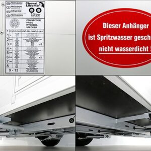Debon Kofferanhänger C300 148x295cm H:190cm 1,3t Alu, Polybug, Tür, olivgrün-Neu – Bild 13