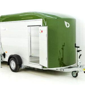 Debon Kofferanhänger C400 164x315cm H:200cm 1,3t, Alu, Polybug, Tür, olivgrün-Neu – Bild 4