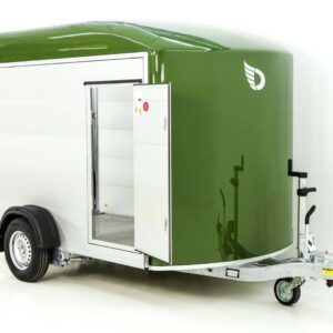 Debon Kofferanhänger C400 164x315cm H:200cm 1,3t, Alu, Polybug, Tür, olivgrün-Neu – Bild 5