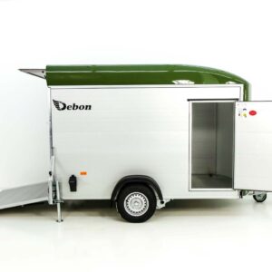 Debon Kofferanhänger C400 164x315cm H:200cm 1,3t, Alu, Polybug, Tür, olivgrün-Neu – Bild 8