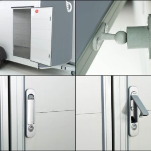 Debon Kofferanhänger Cargo C800 206x441cm H206 3,5 t, Alu, Polybug, Tür, grau-Neu – Bild 10