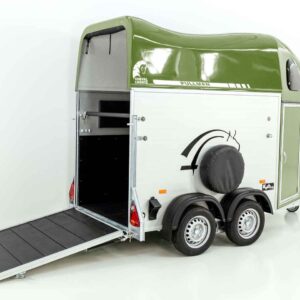 Cheval Liberte Pferdeanhänger GOLD One 1,5er, Pullman-Fahrwerk, olivgrün-Neu – Bild 3