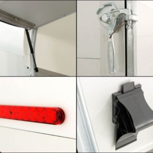 Debon Kofferanhänger C500 164x300cm H:200cm 2,0t-Alu-Polybug-Tür-olivgrün-Neu – Bild 11